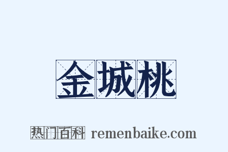 金城桃是什么意思的图片
